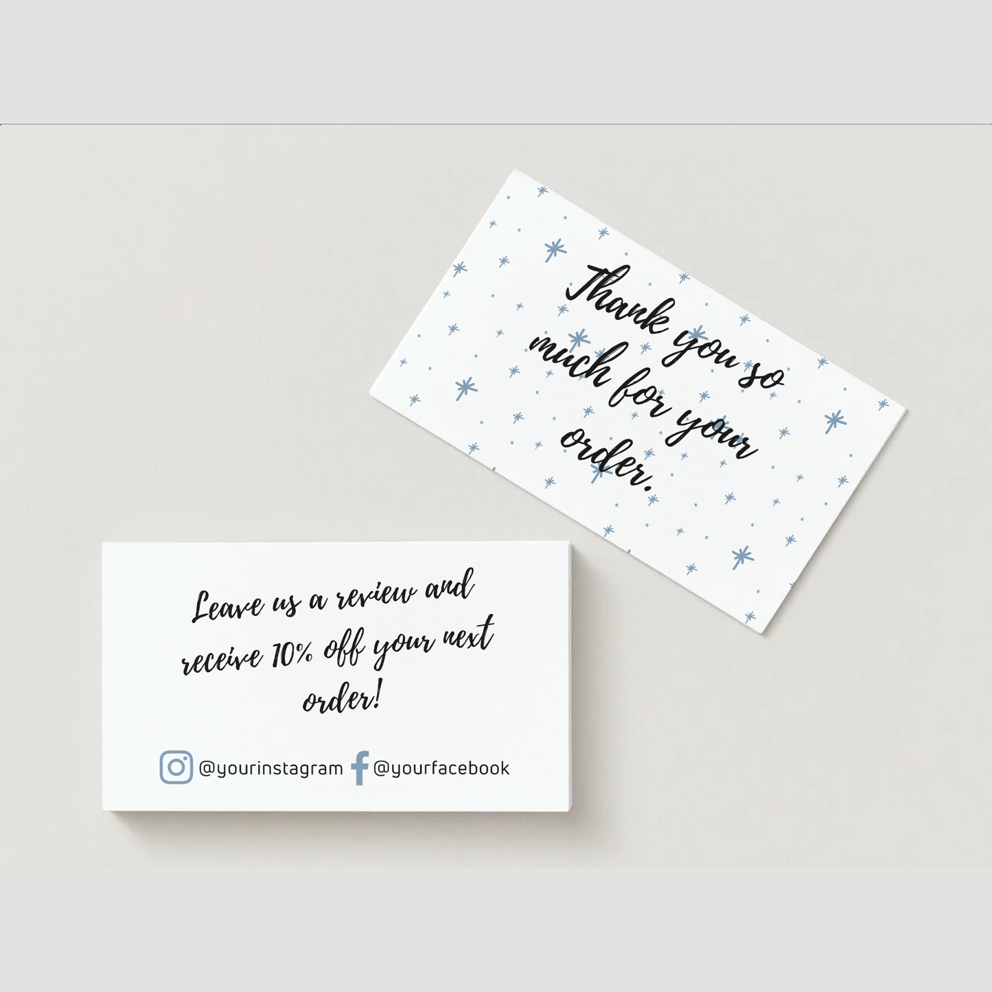 Star Design Thank You Cards