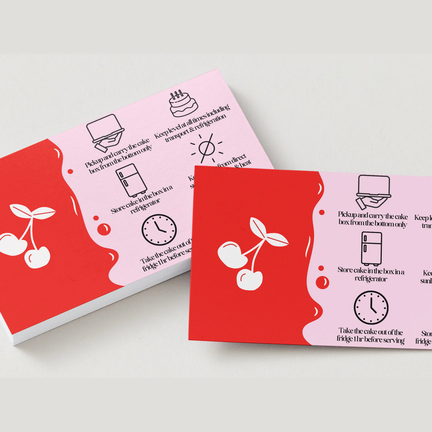 Cake Icing Dip Allergy Cards