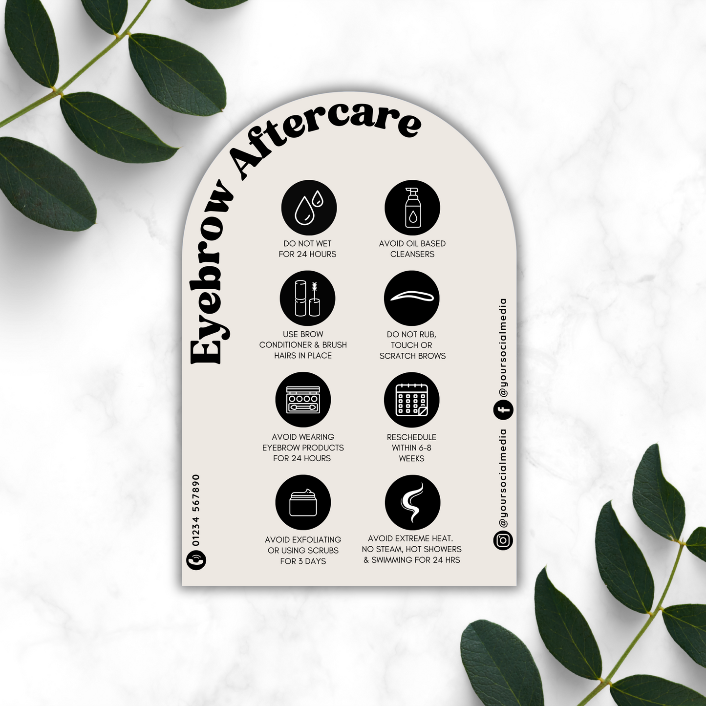 Nude Arch Aftercare Cards