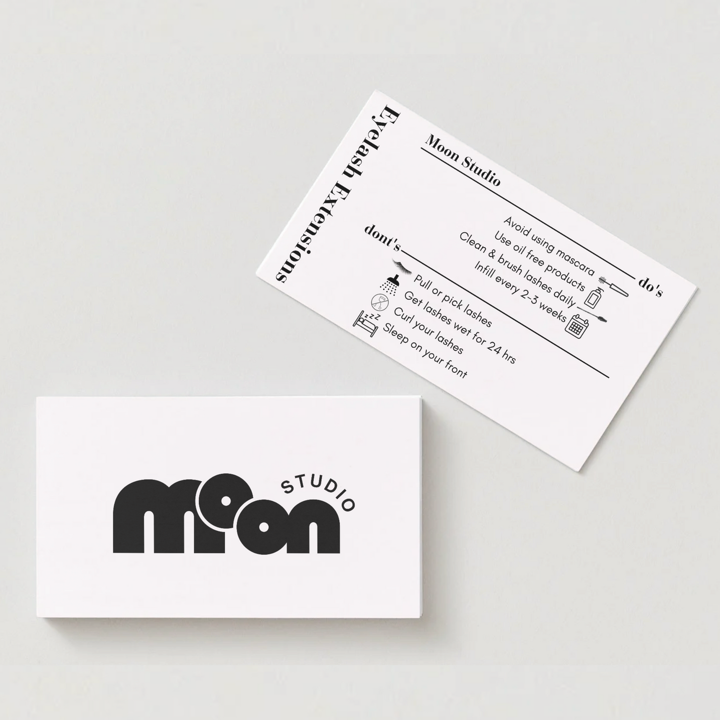 Double Sided Aftercare Card (any treatment)