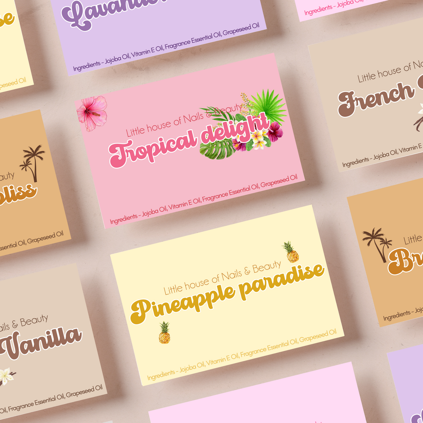 Cuticle Oil Pen Labels