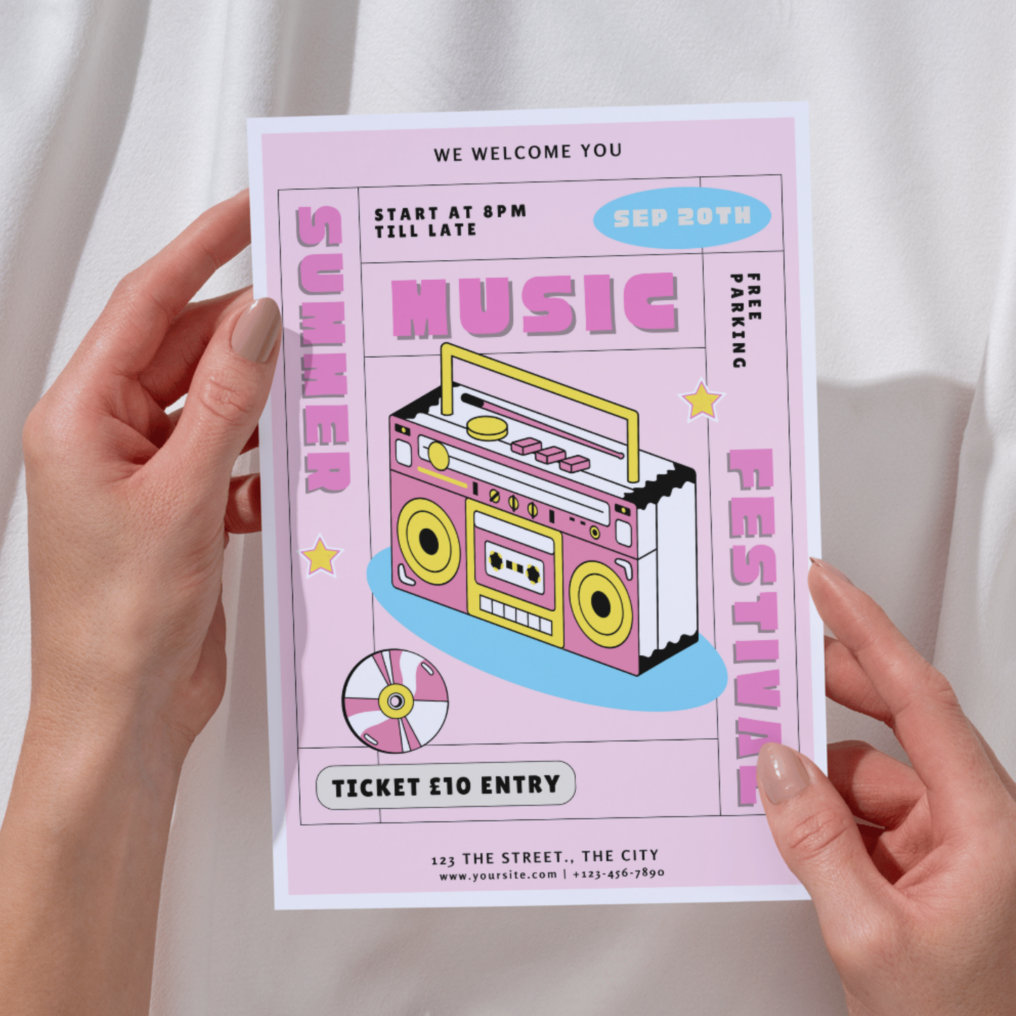 Customisable a5 leaflets