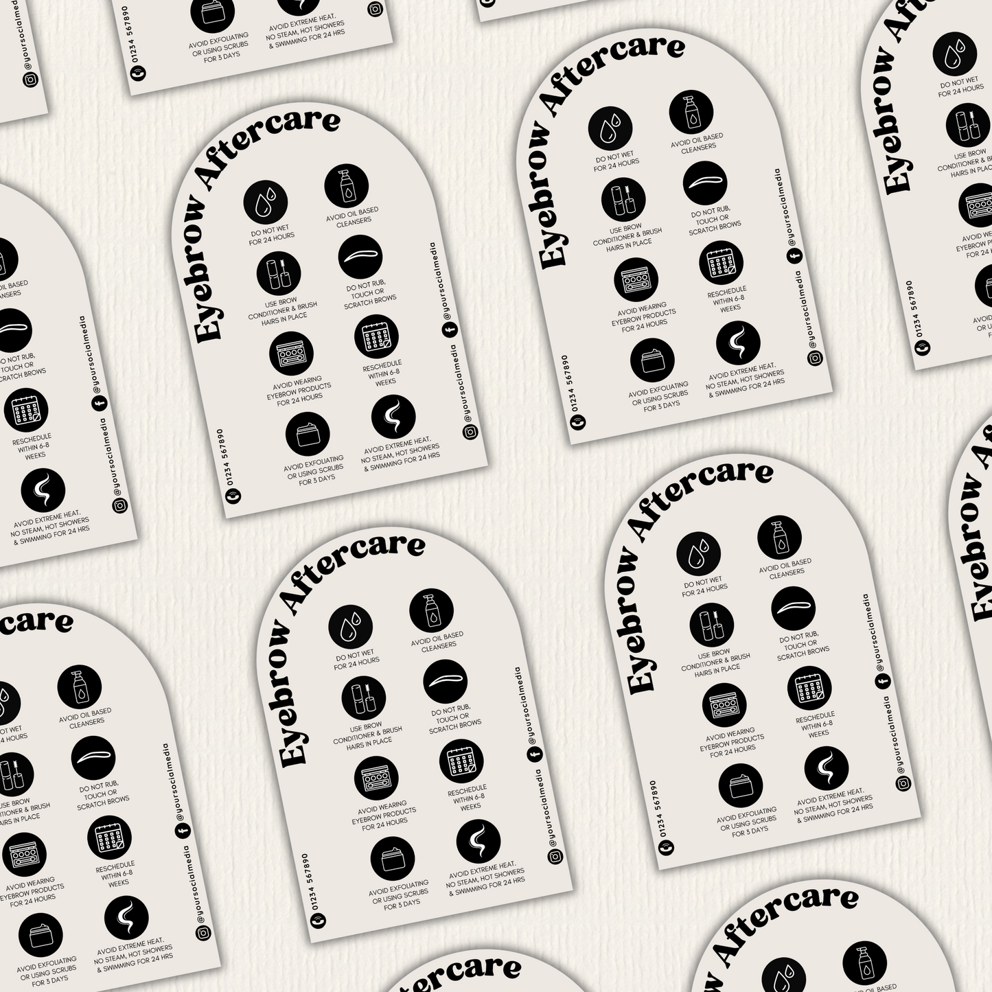 Nude Arch Aftercare Cards