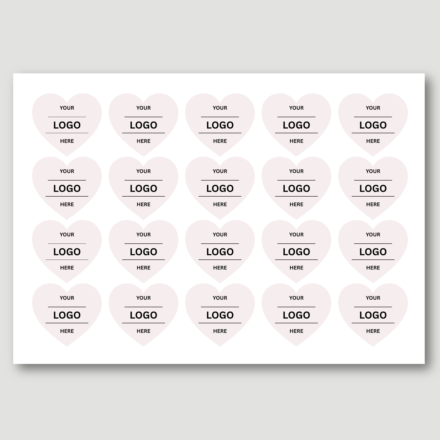 Love Heart Logo Sticker