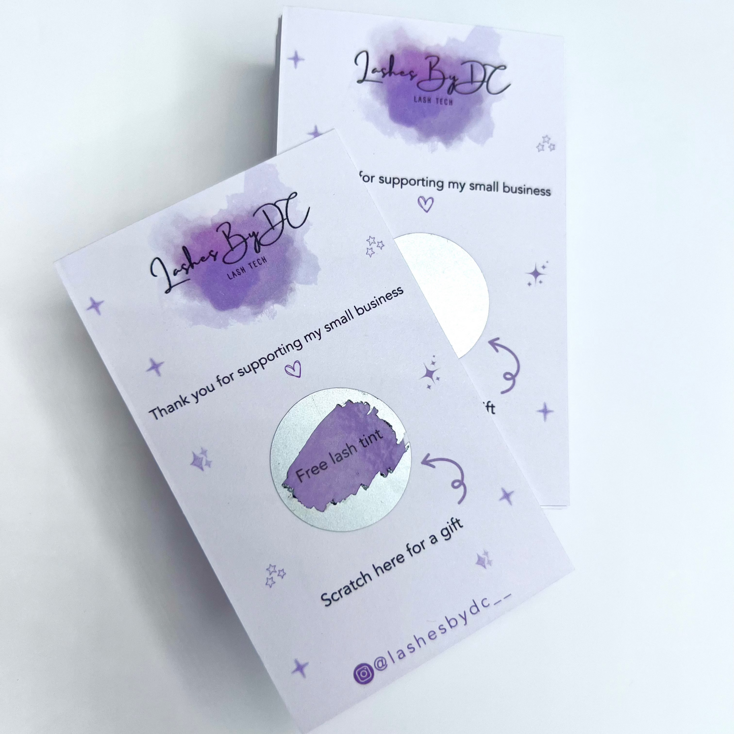 Customisable Scratch Cards