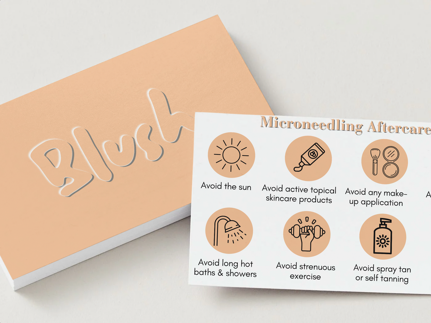 Blush Aftercare Card