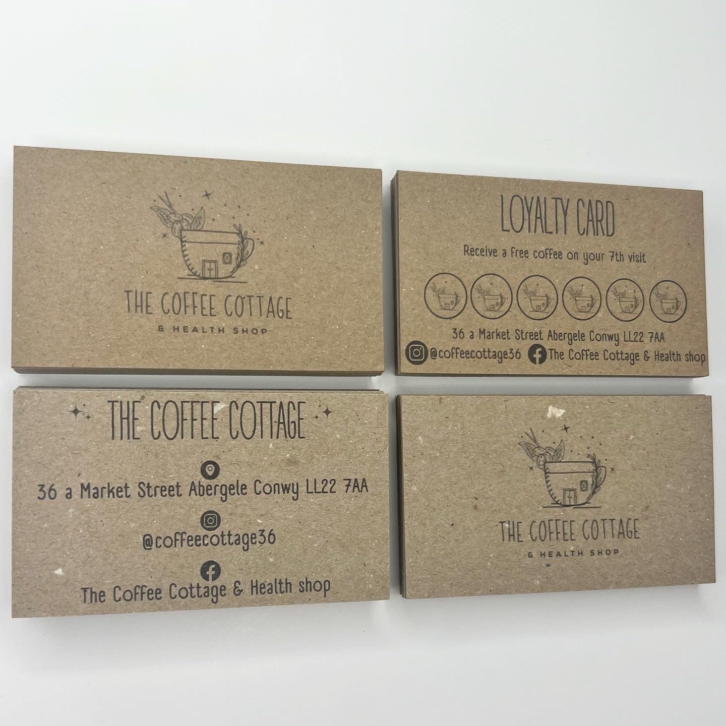 Recycled Kraft Loyalty Cards