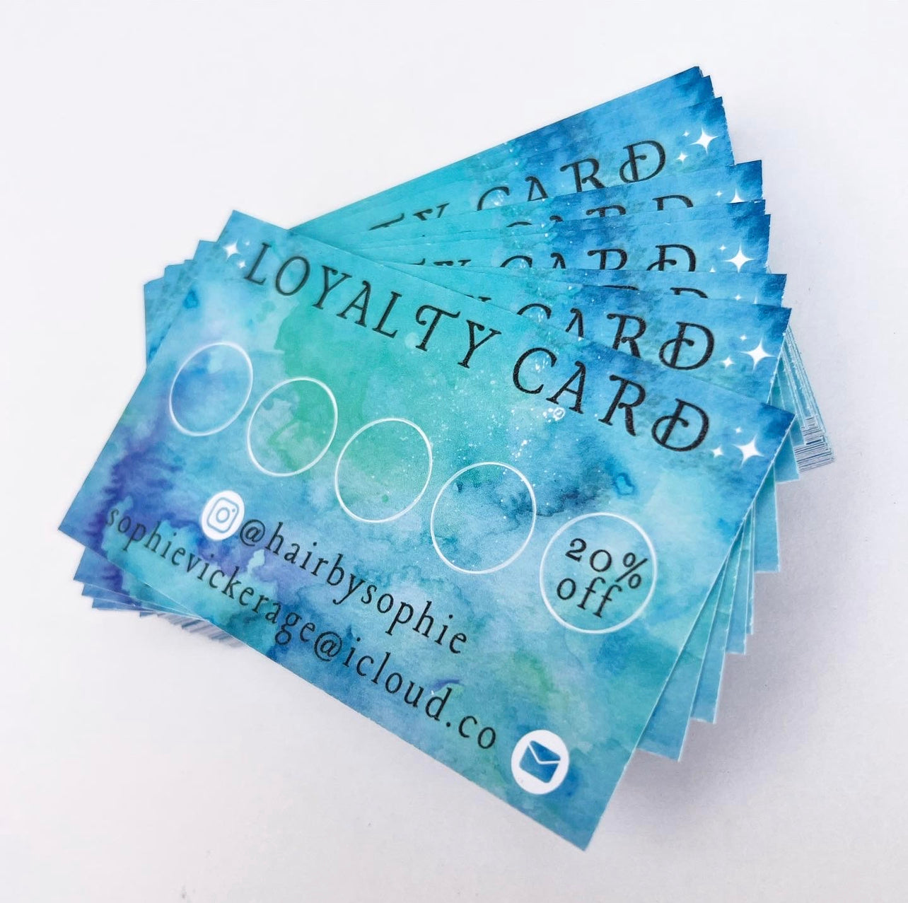 Water paint Loyalty Cards