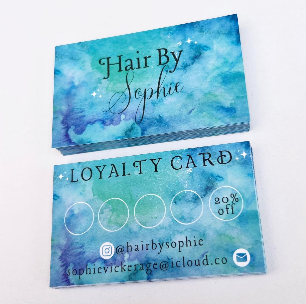 Water paint Loyalty Cards