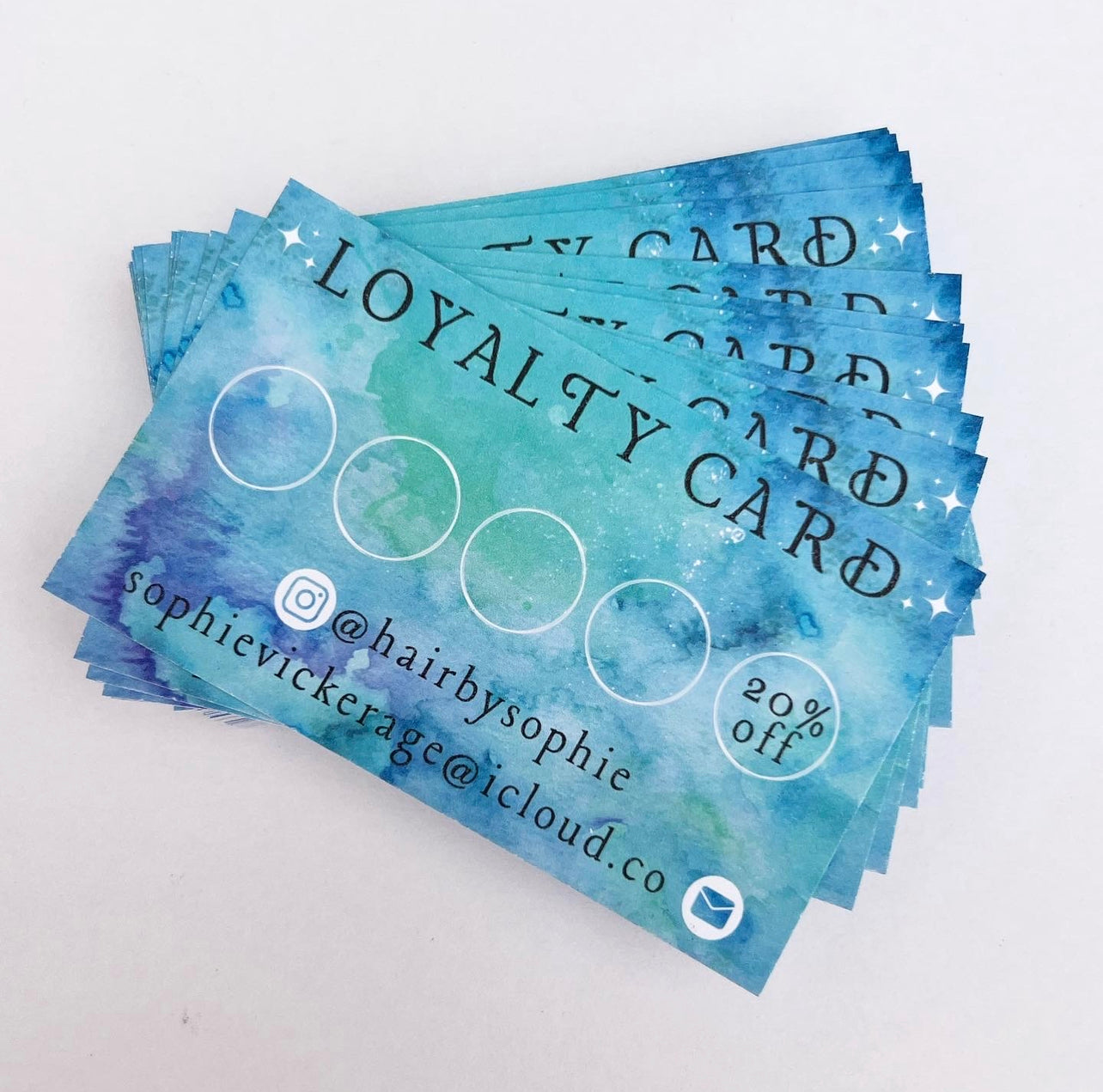 Water paint Loyalty Cards