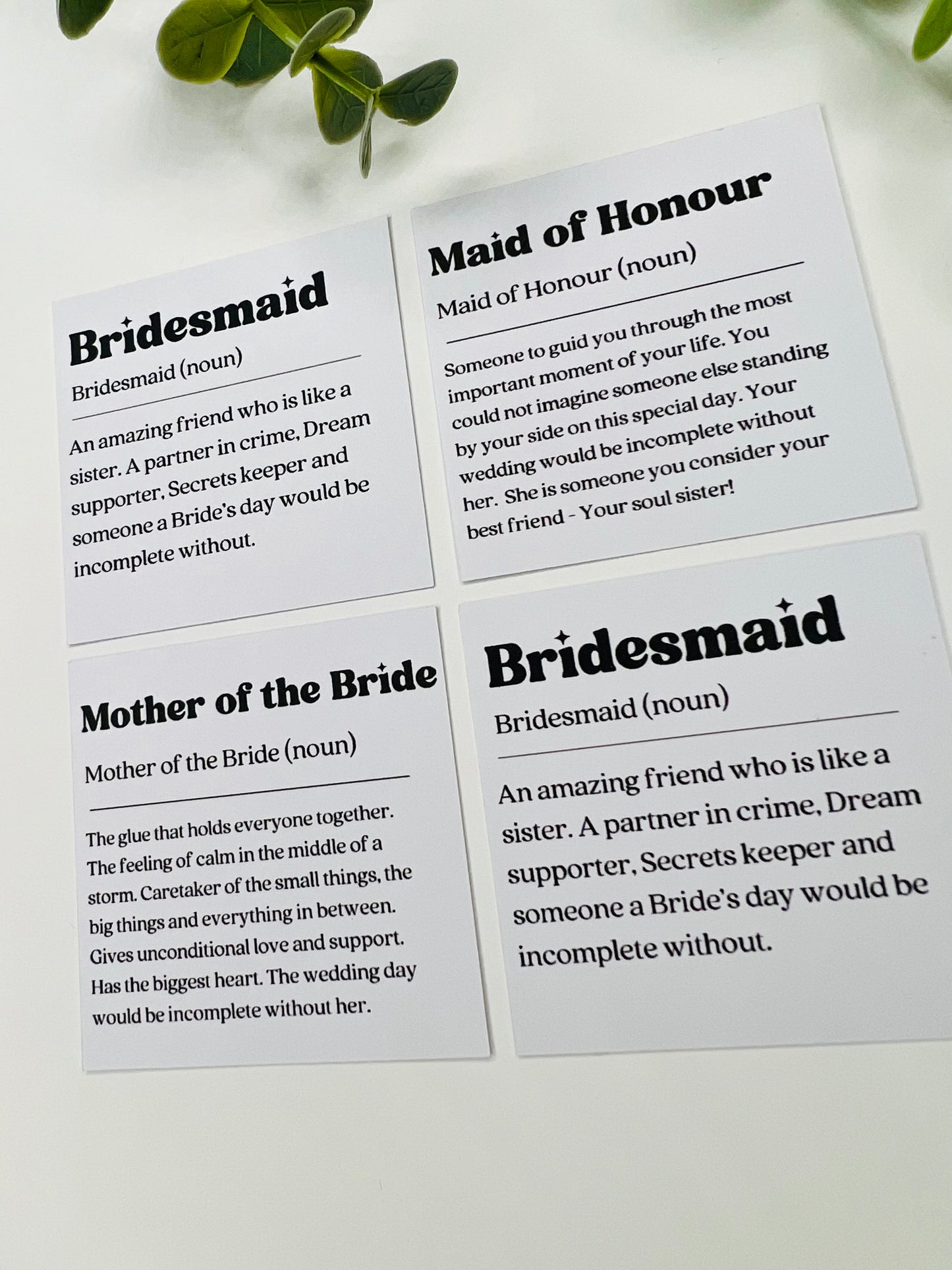 Personalised Bridal Party Candle Label