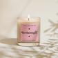 Personalised wedding candle label Pink