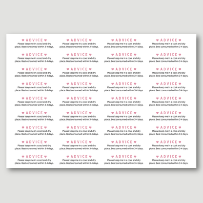 Advice/Allergy Stickers
