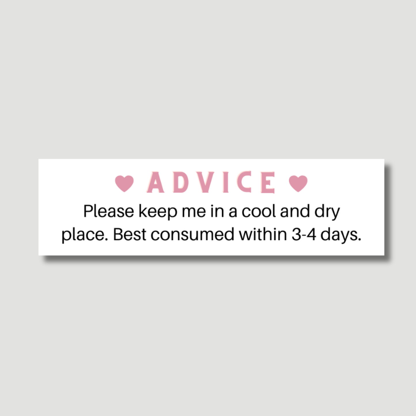 Advice/Allergy Stickers