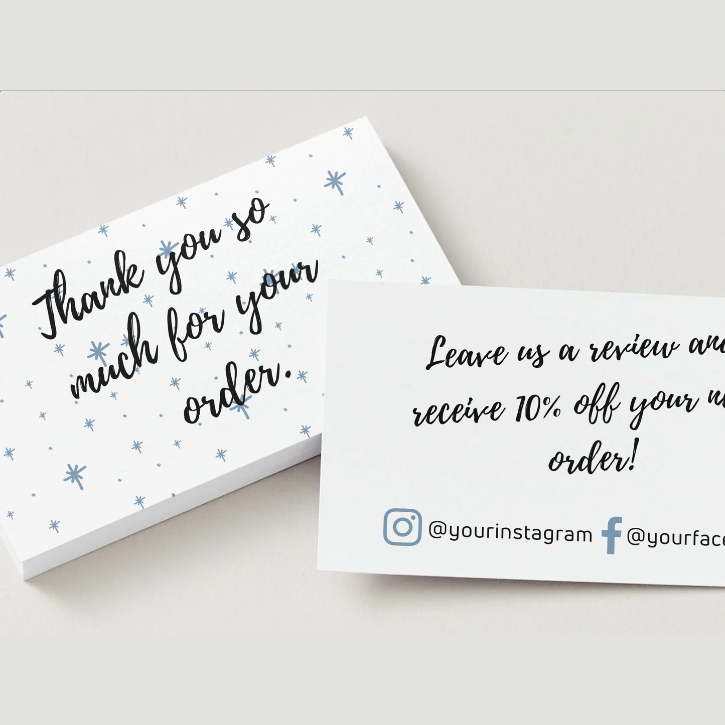 Star Design Thank You Cards