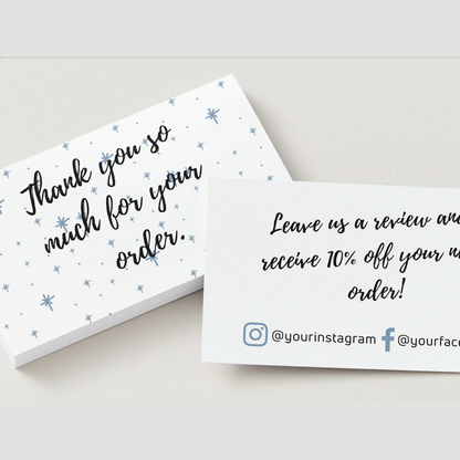 Star Design Thank You Cards