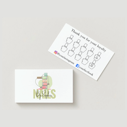 Nail Tech Loyalty Cards