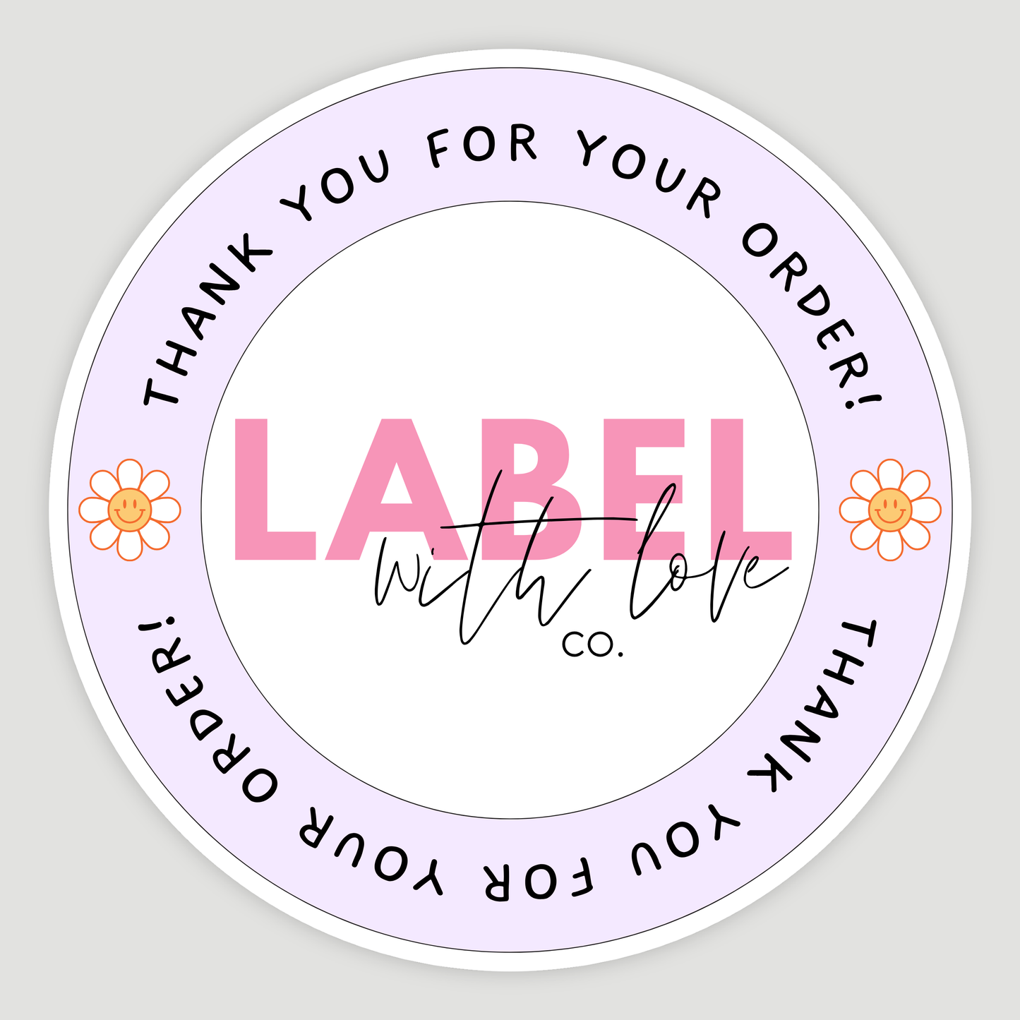Thank You For Your Order 'Logo Stickers'