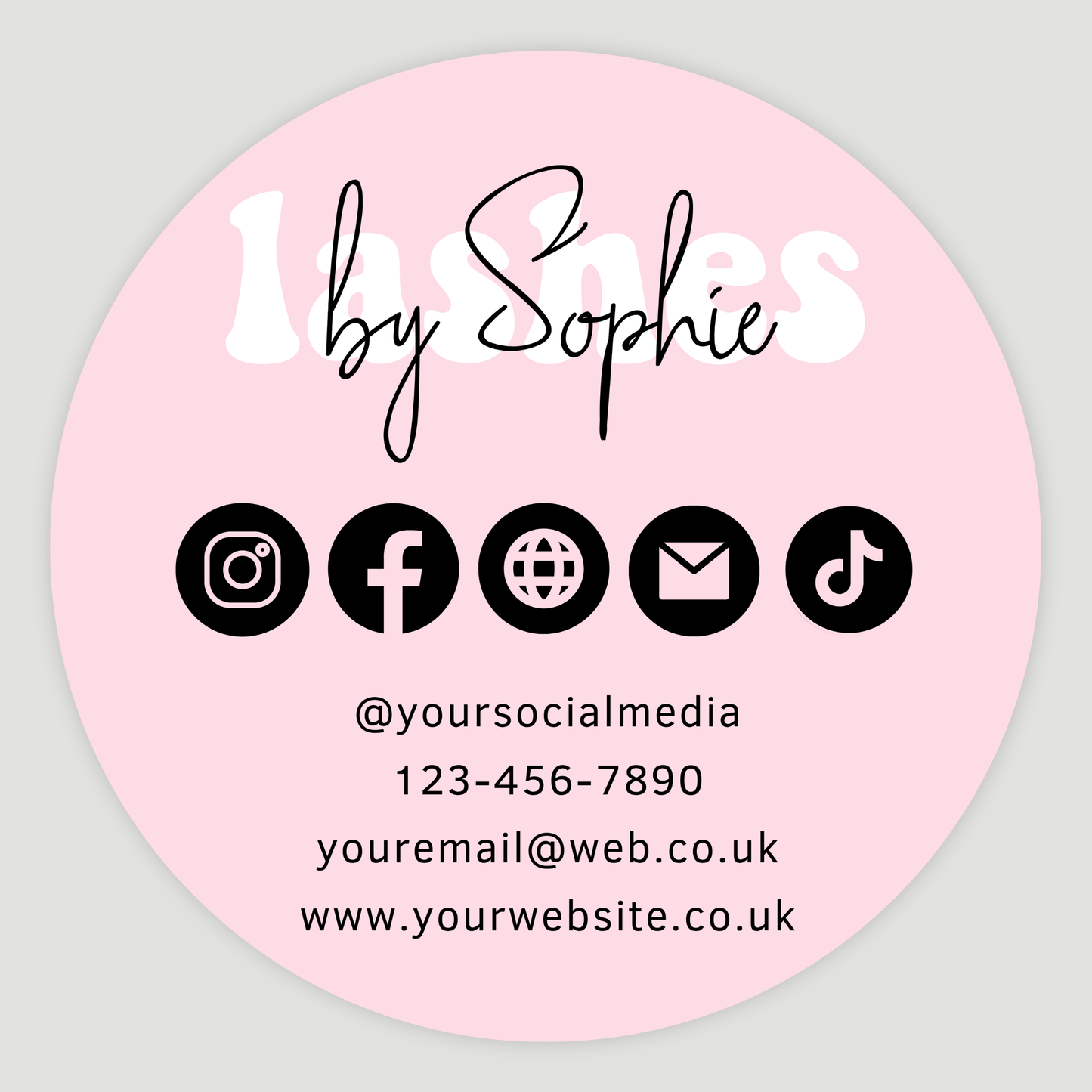 Contact Info Stickers