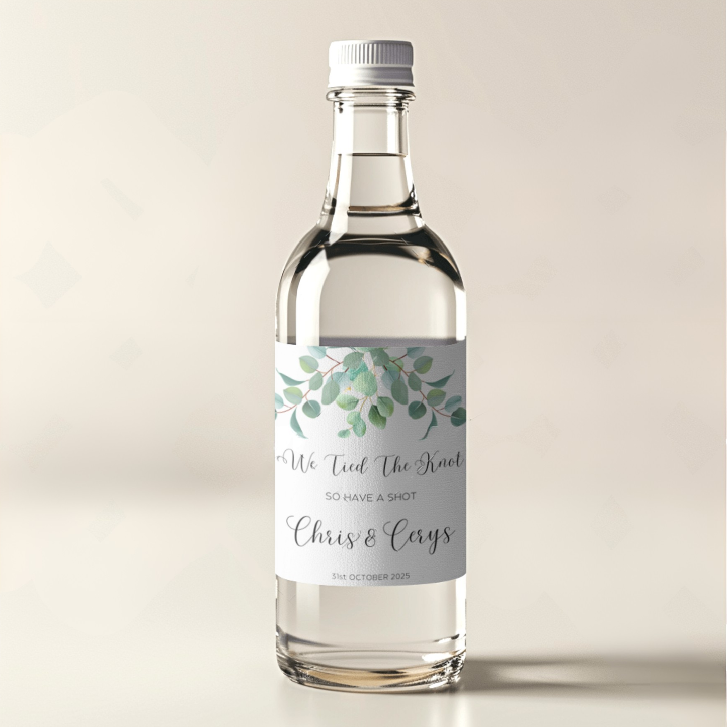 'We Tied The Knot So Have A Shot' Wedding Stickers