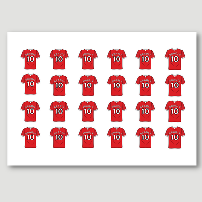 Personalised Football Shirt Stickers