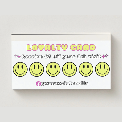 Smiley Face Loyalty Cards