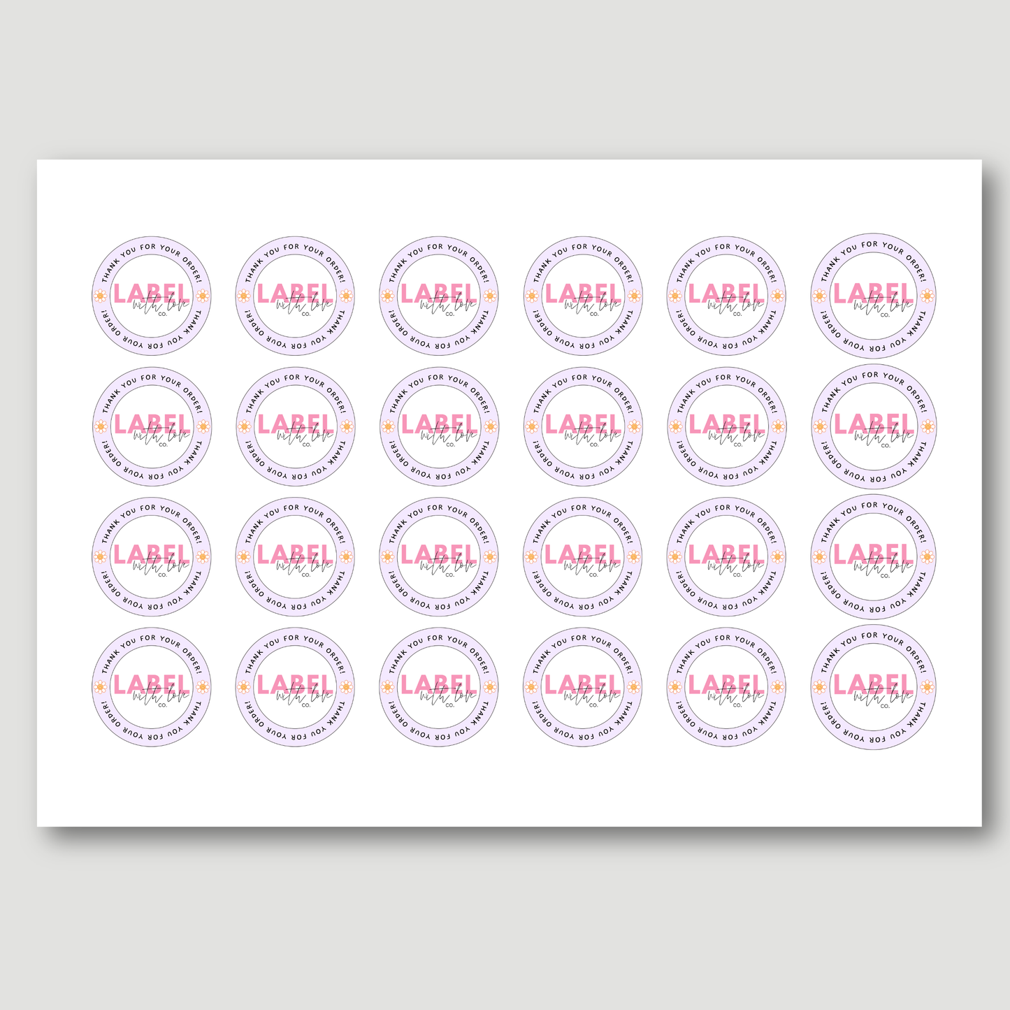 Thank You For Your Order 'Logo Stickers'