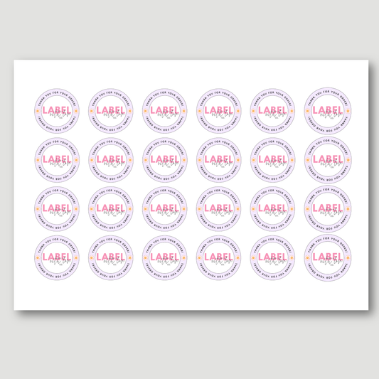Thank You For Your Order 'Logo Stickers'