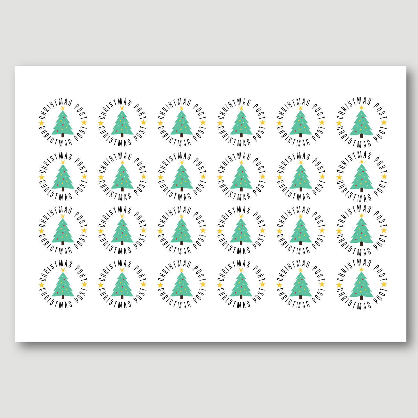 Christmas Post Stickers