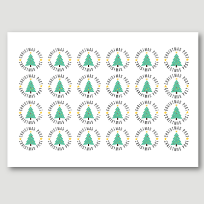 Christmas Post Stickers