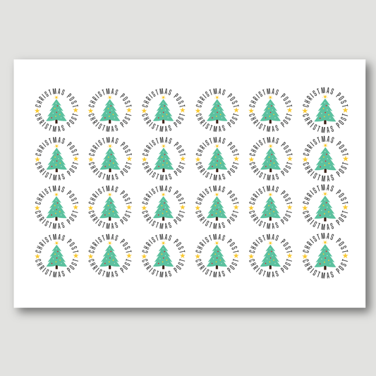 Christmas Post Stickers