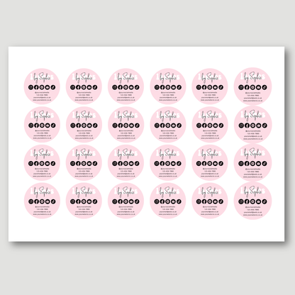 Contact Info Stickers