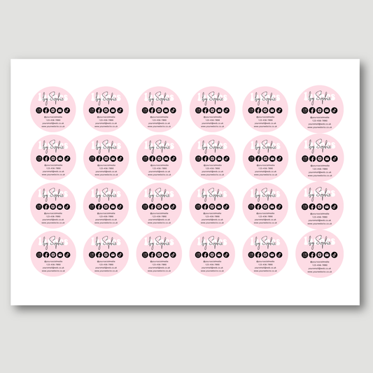 Contact Info Stickers