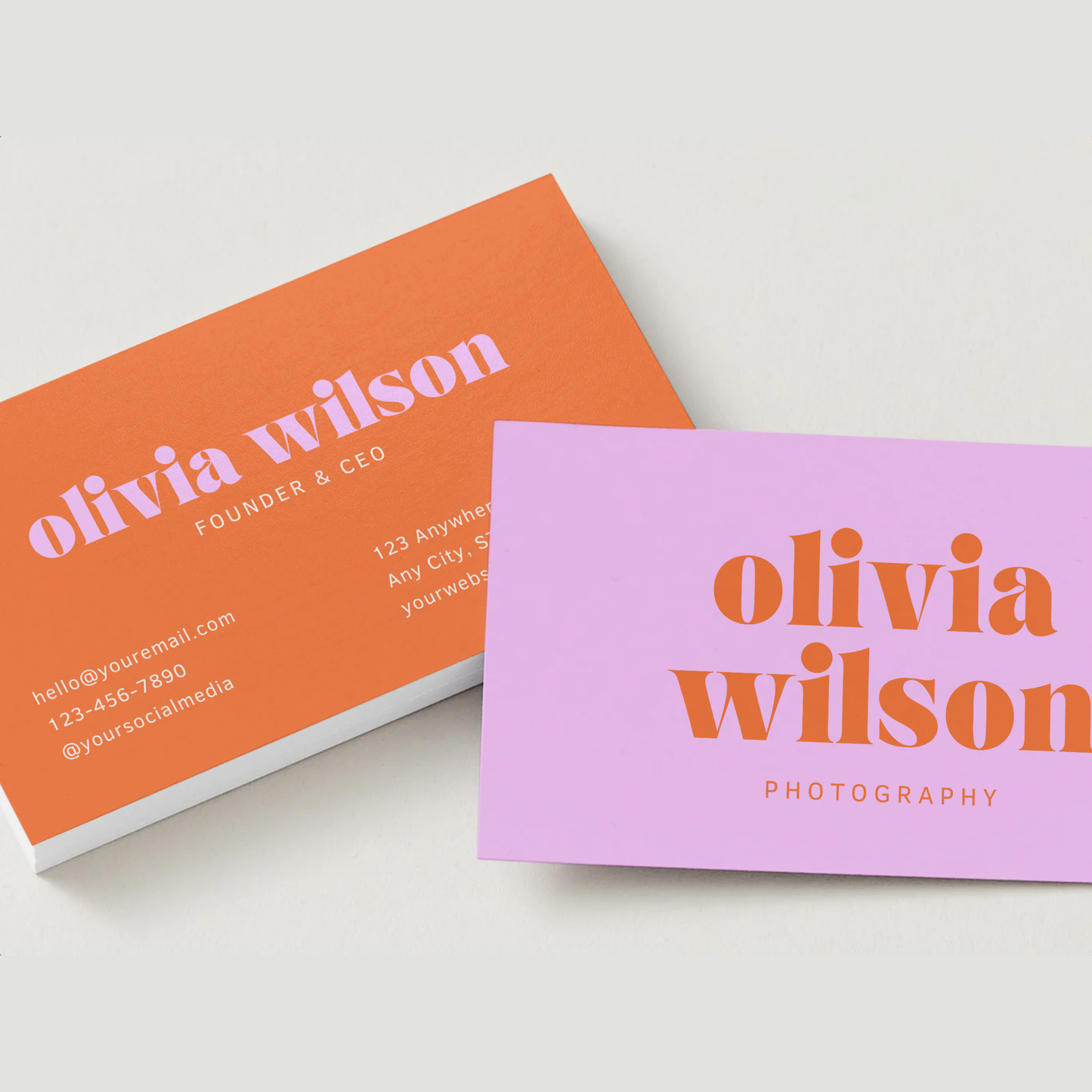 Colour Clash Business Cards