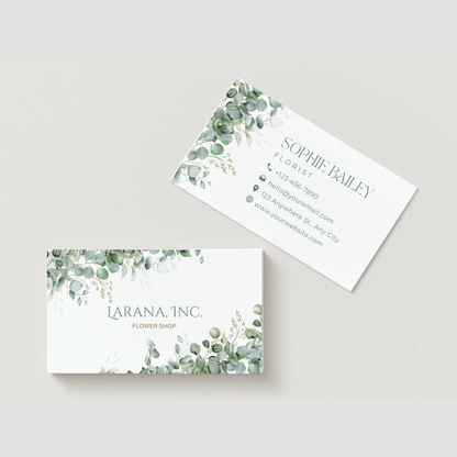 Botanical Florist Business Cards