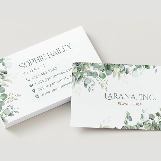 Botanical Florist Business Cards