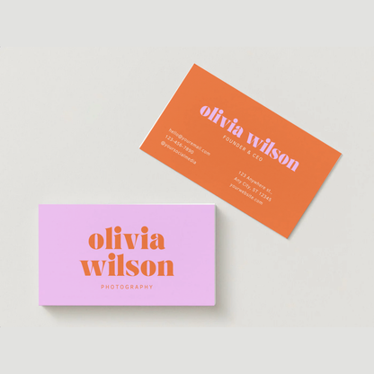 Colour Clash Business Cards