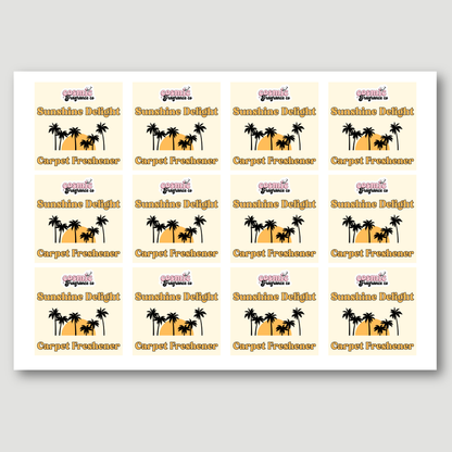 Carpet Freshener Packaging Labels