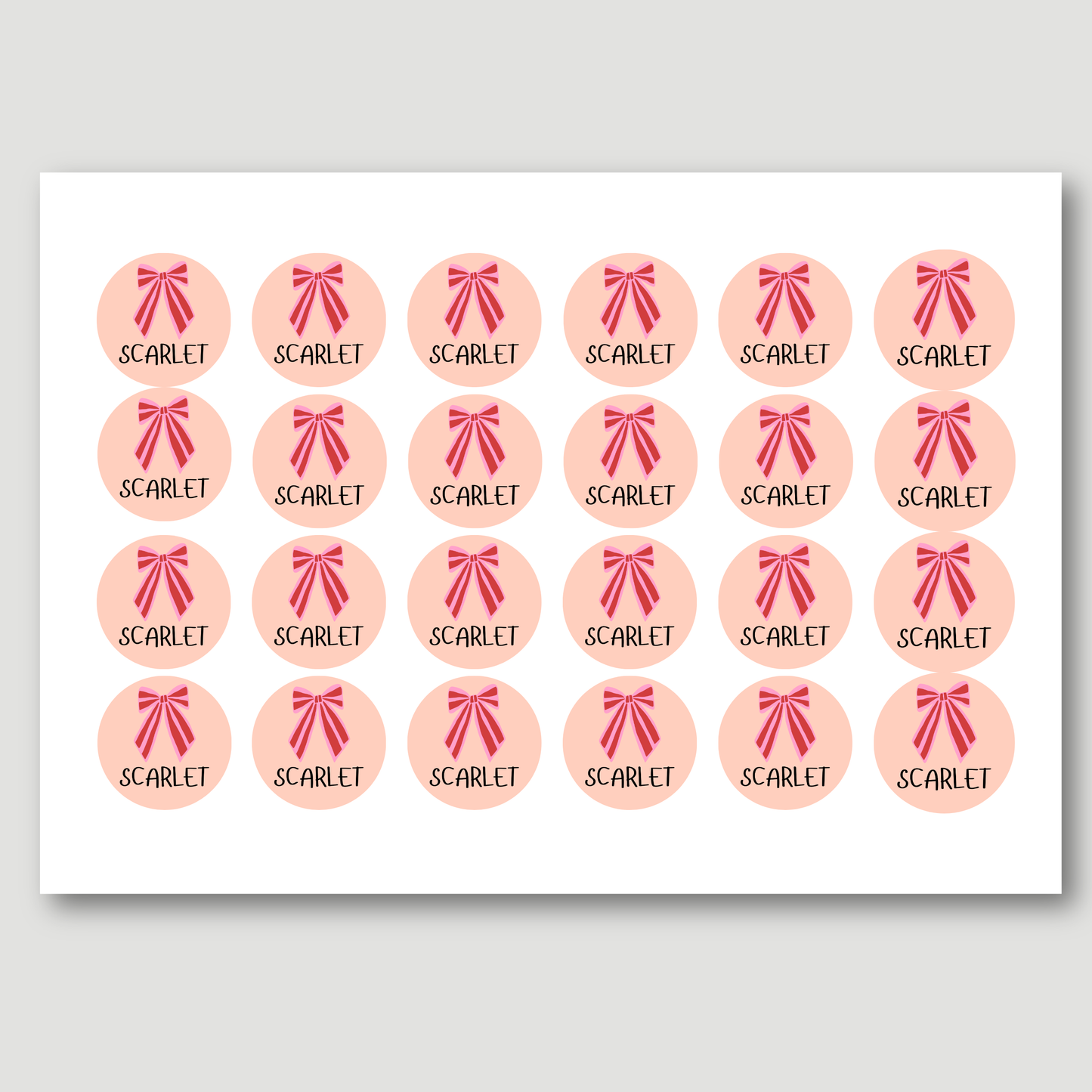Personalised Name Christmas Stickers