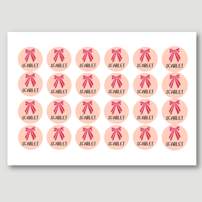 Personalised Name Christmas Stickers