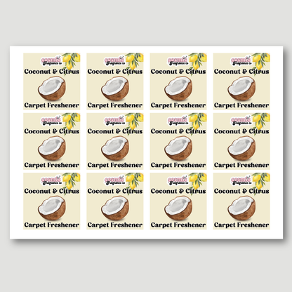 Carpet Freshener Packaging Labels