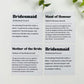 Personalised Bridal Party Candle Label