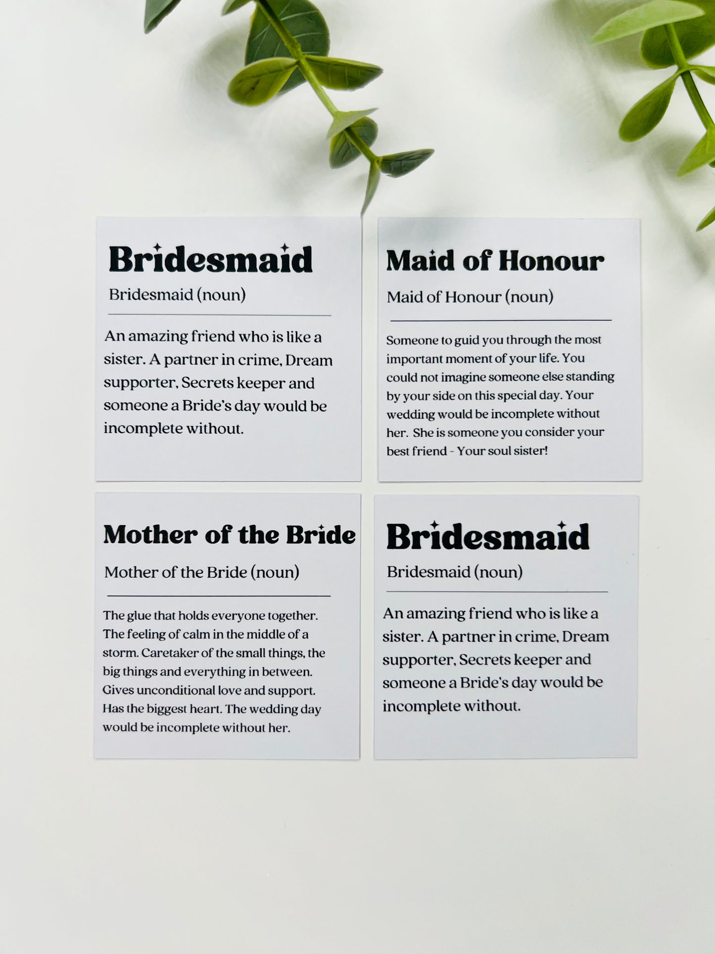 Personalised Bridal Party Candle Label