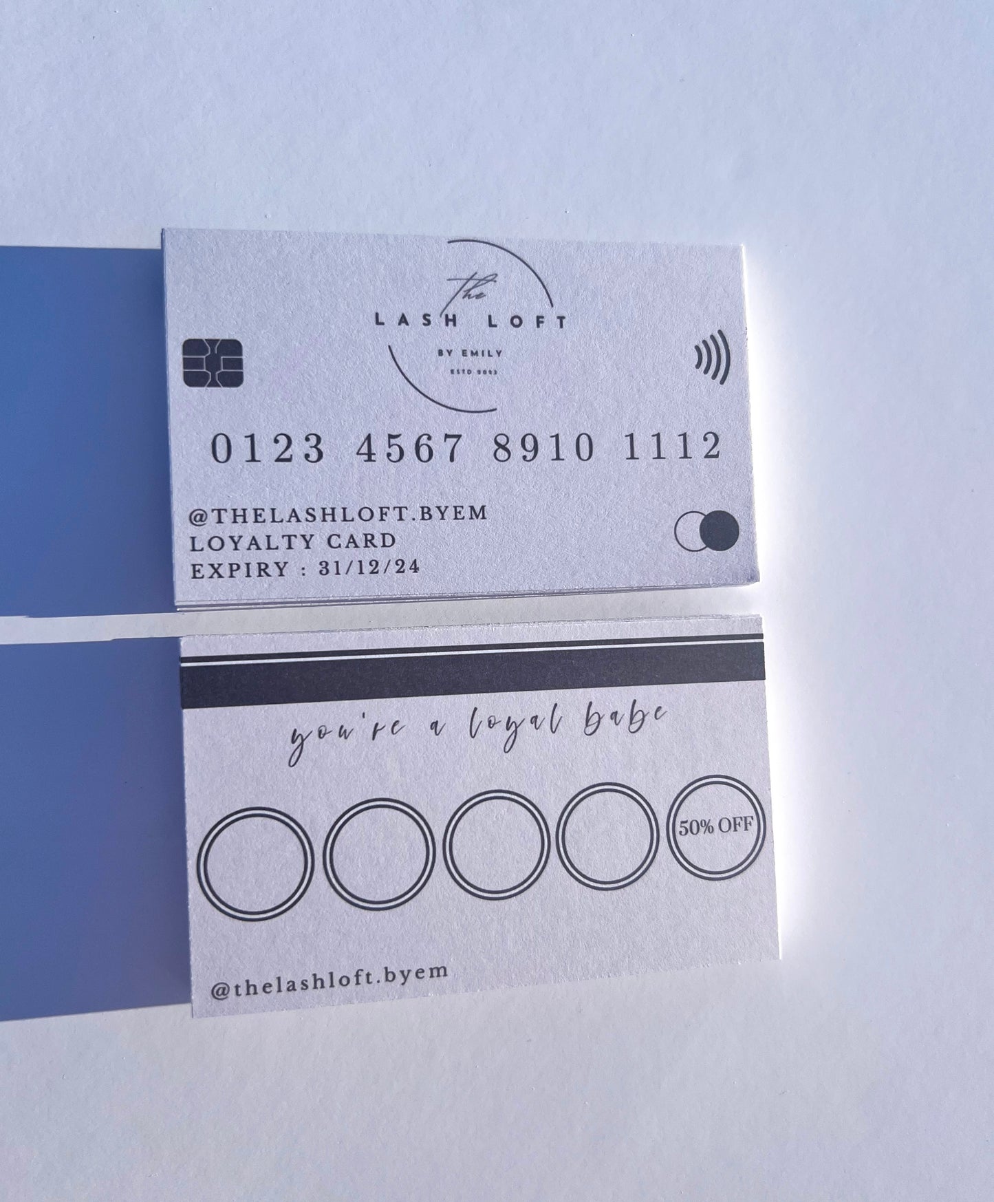 Credit Card Themed Loyalty Cards