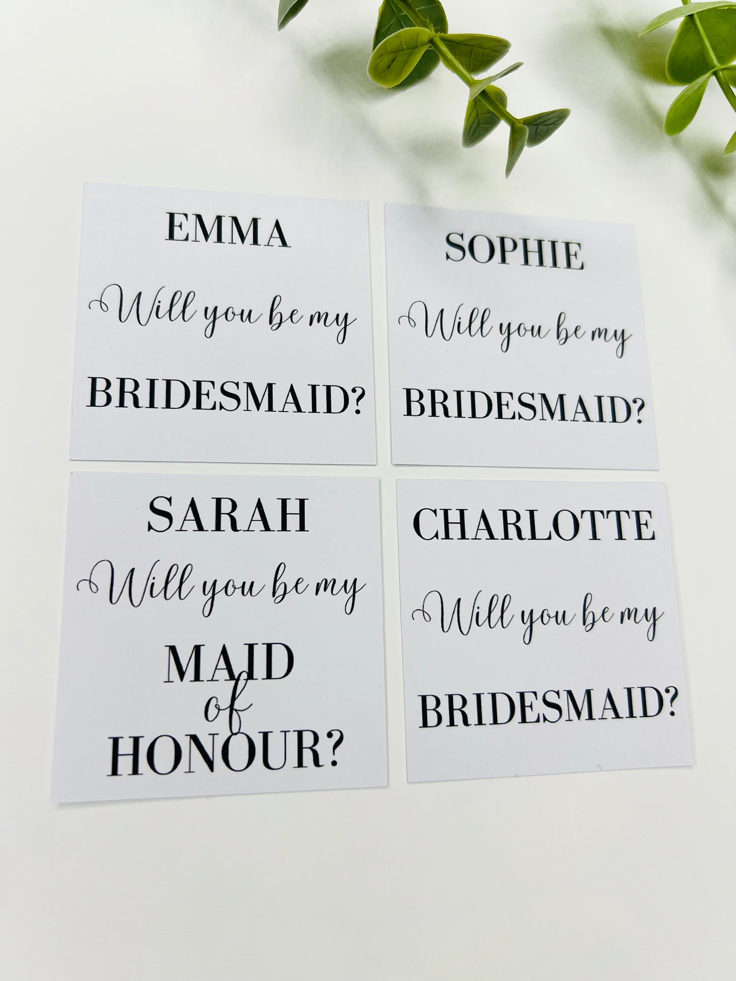 Personalised wedding candle label