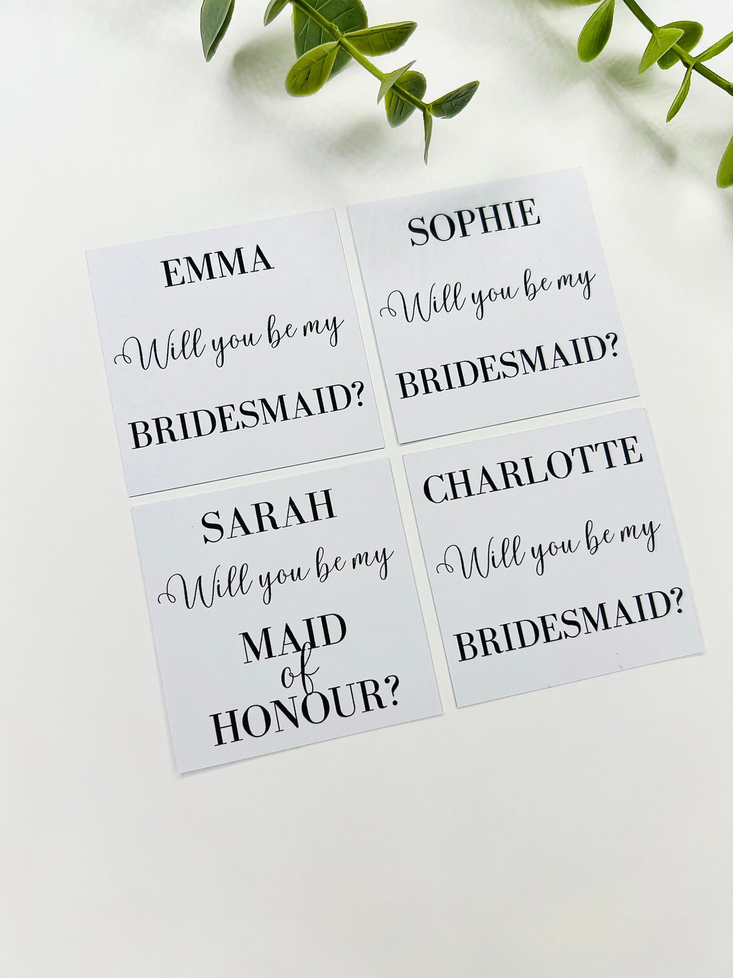 Personalised wedding candle label