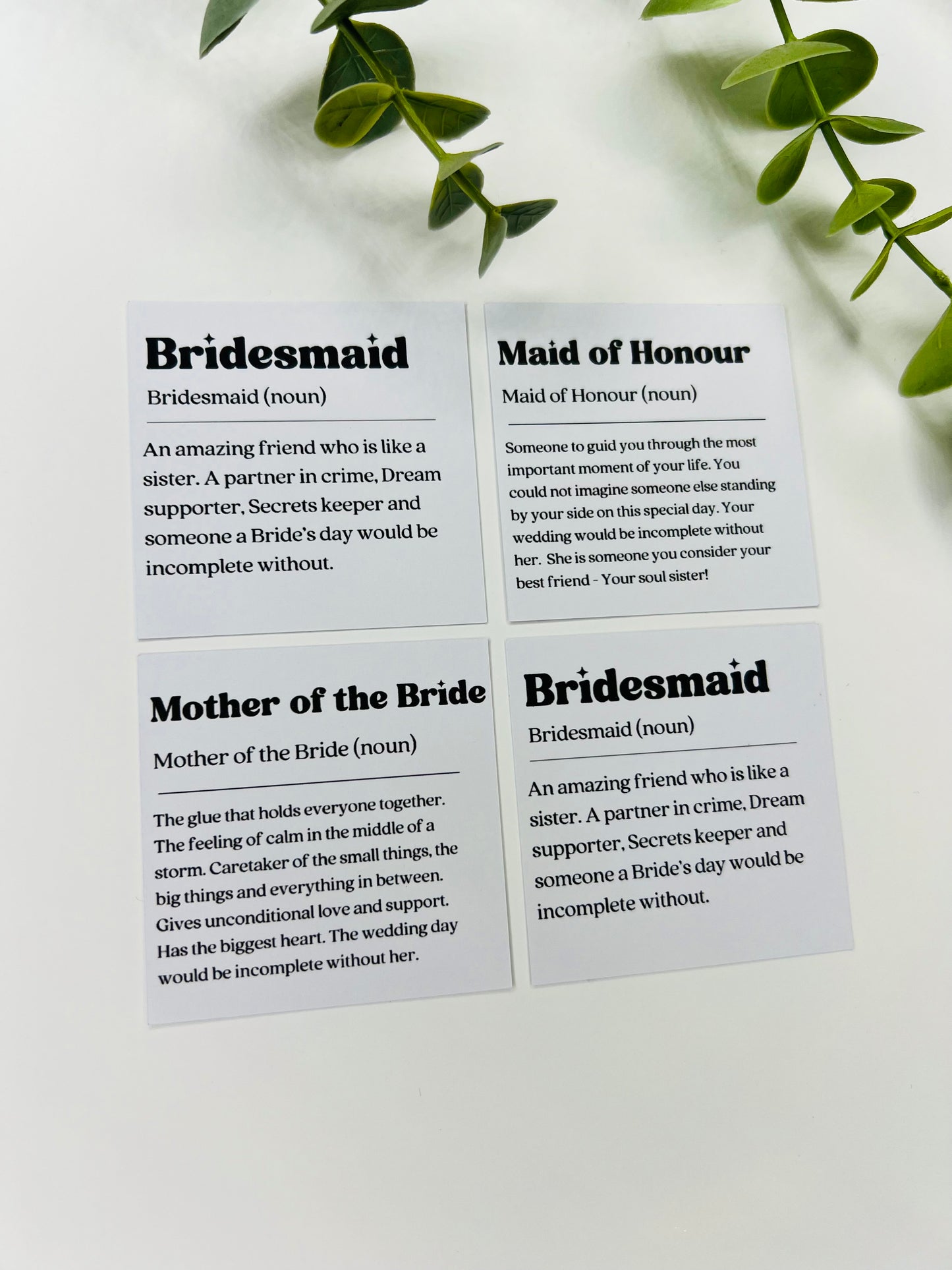 Personalised Bridal Party Candle Label