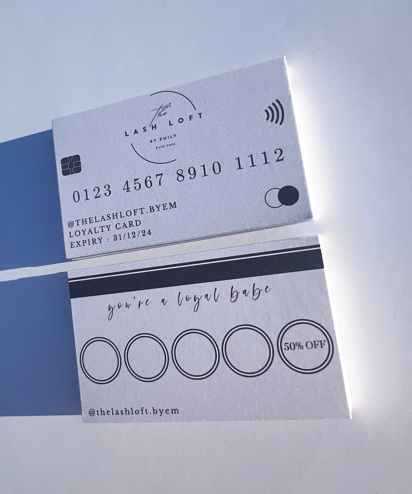 Credit Card Themed Loyalty Cards