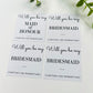 Personalised wedding candle label