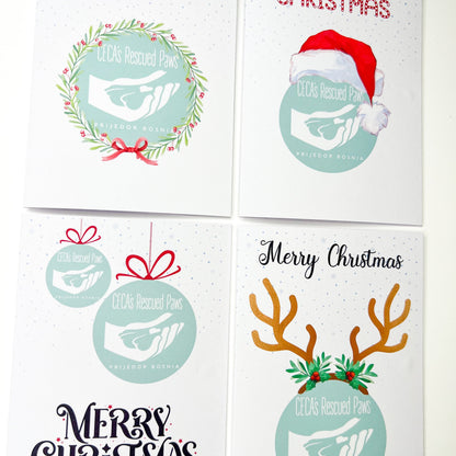 Customised Logo Christmas card pack